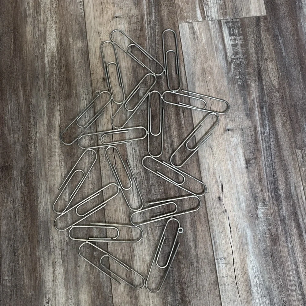 Metal giant paperclip Wall Art large
